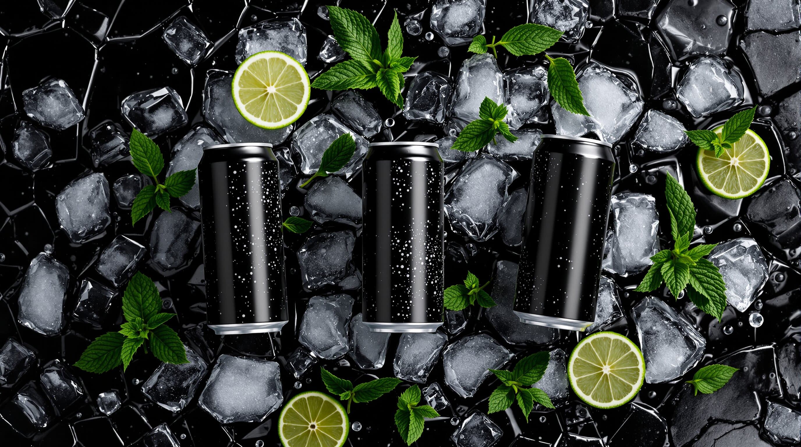 Can submerged in cold splash